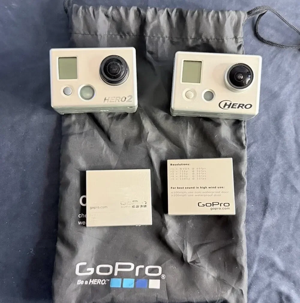 GoPro HERO2 Action Camera w/ Accessories - Untested - For Parts